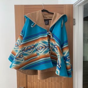 Pendleton x Lindsey Thornberg limited edition collaboration Navajo poncho